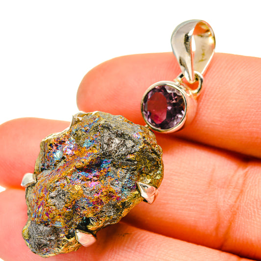 Titanium Druzy Pendants handcrafted by Ana Silver Co - PD5124