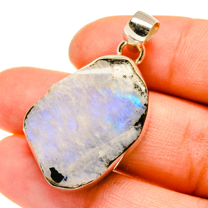 Rainbow Moonstone Pendants handcrafted by Ana Silver Co - PD5127