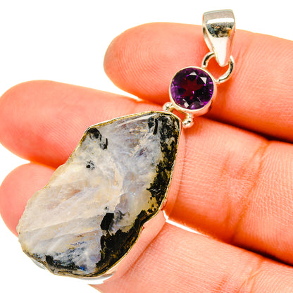 Rainbow Moonstone Pendants handcrafted by Ana Silver Co - PD5128