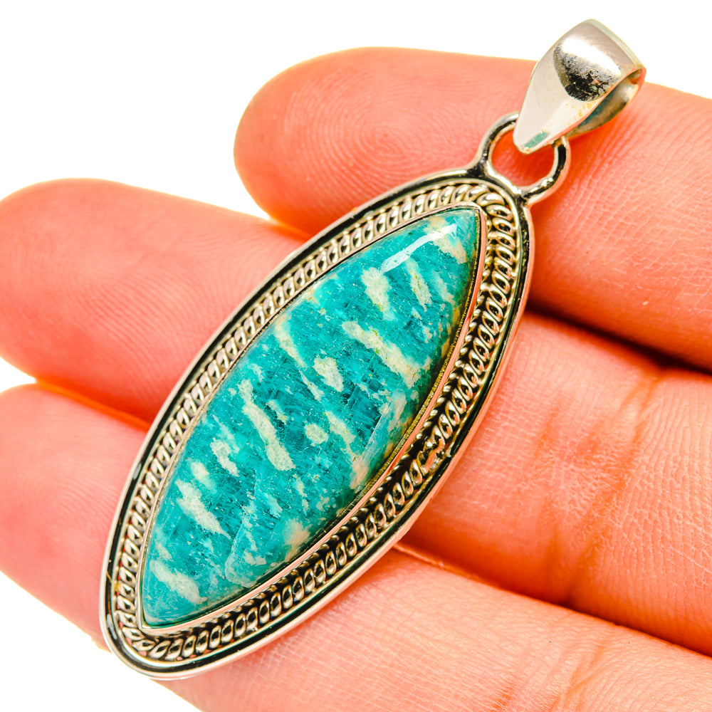 Amazonite Pendants handcrafted by Ana Silver Co - PD5132