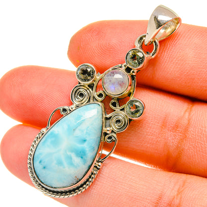 Larimar Pendants handcrafted by Ana Silver Co - PD5145