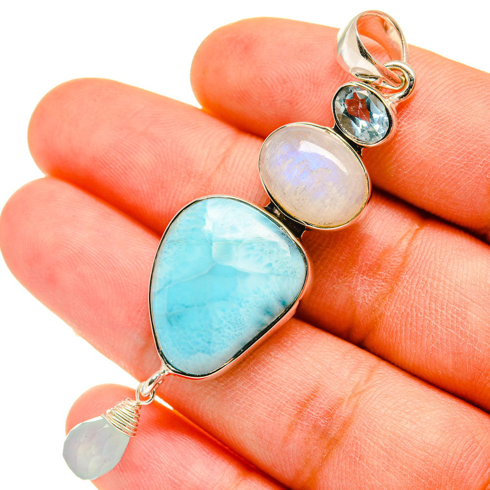 Larimar Pendants handcrafted by Ana Silver Co - PD5151
