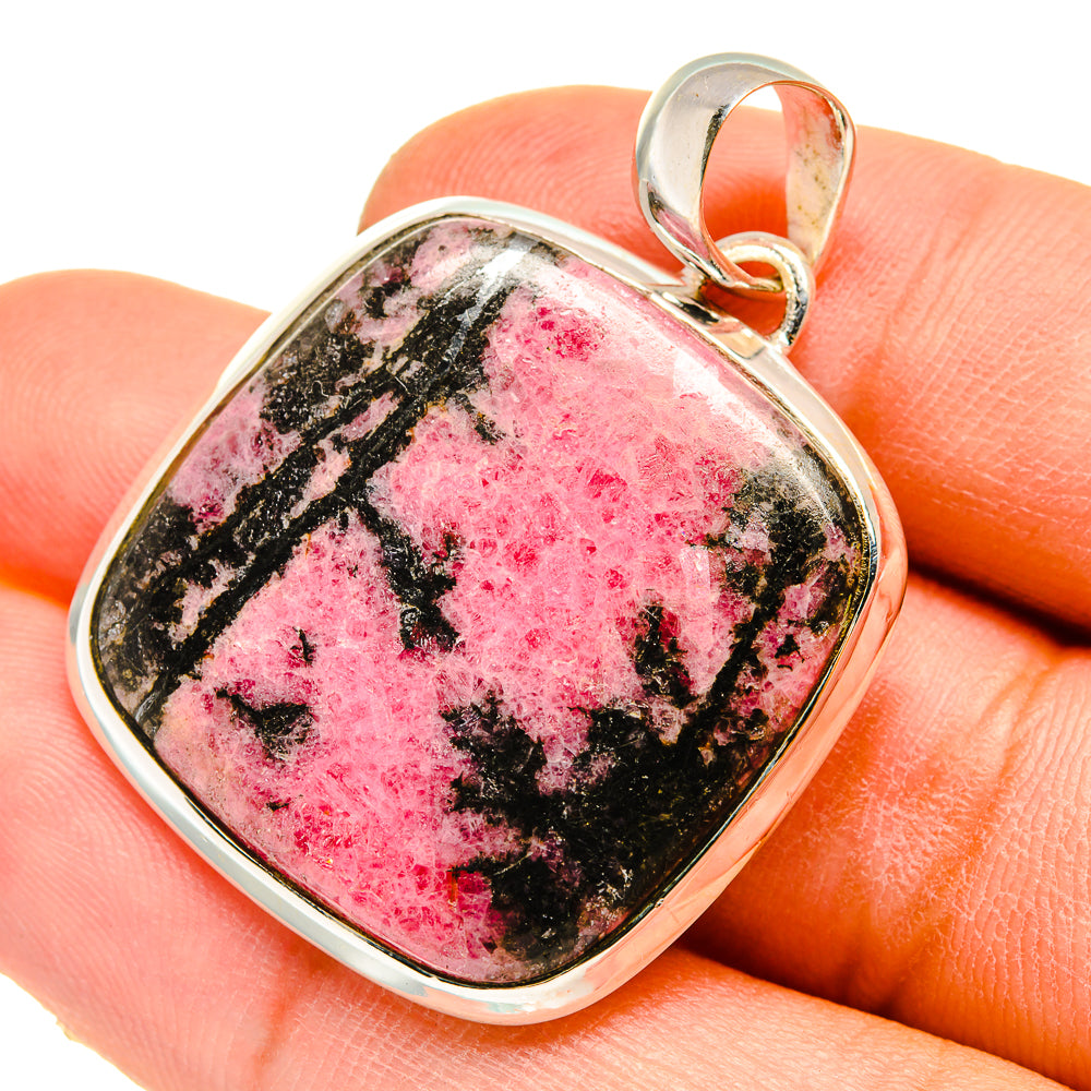 Rhodonite Pendants handcrafted by Ana Silver Co - PD5154