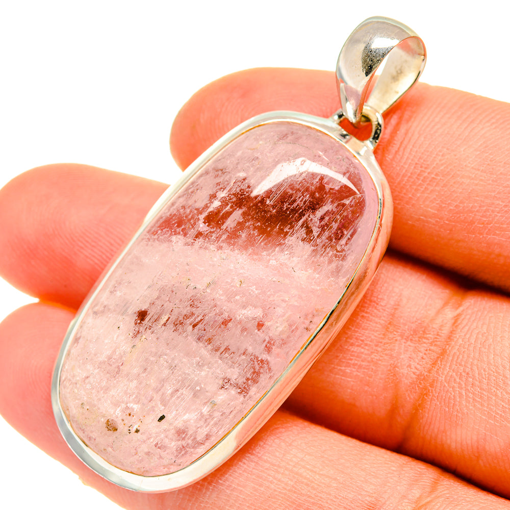 Rose Quartz Pendants handcrafted by Ana Silver Co - PD5158