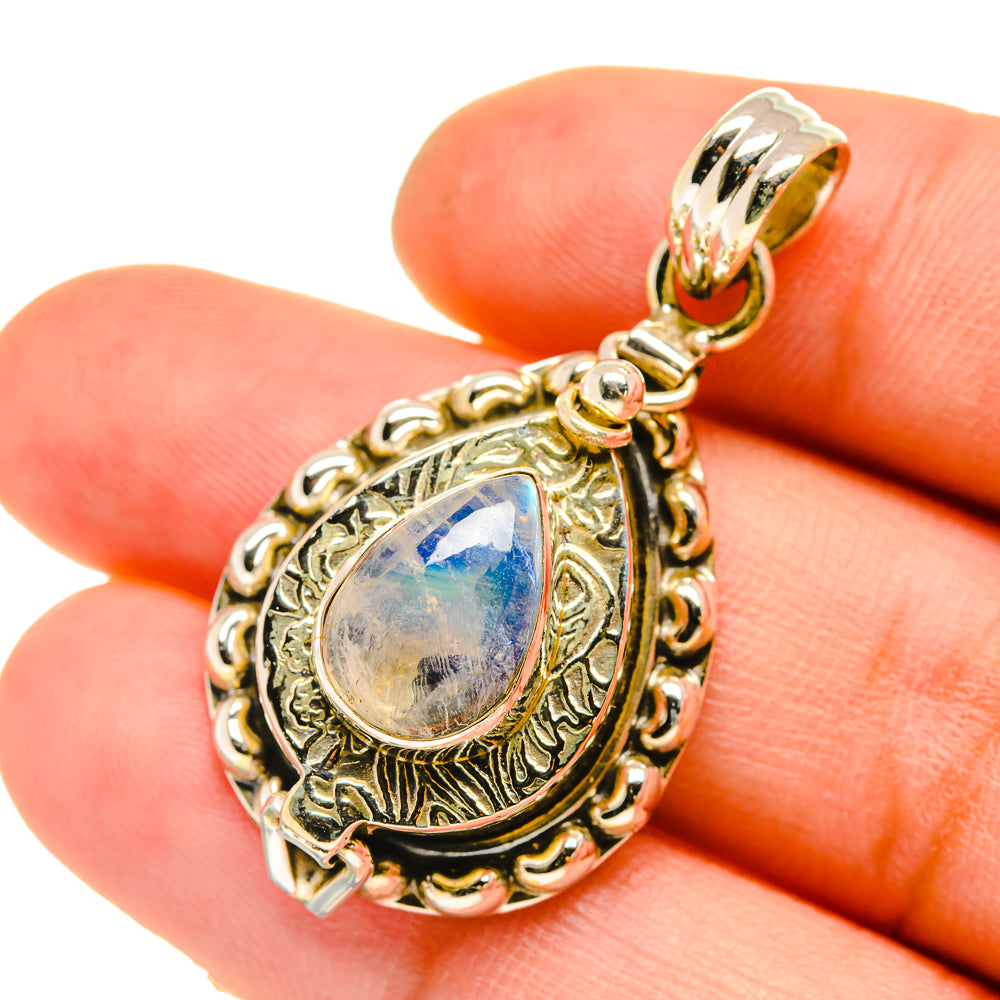 Rainbow Moonstone Pendants handcrafted by Ana Silver Co - PD5162