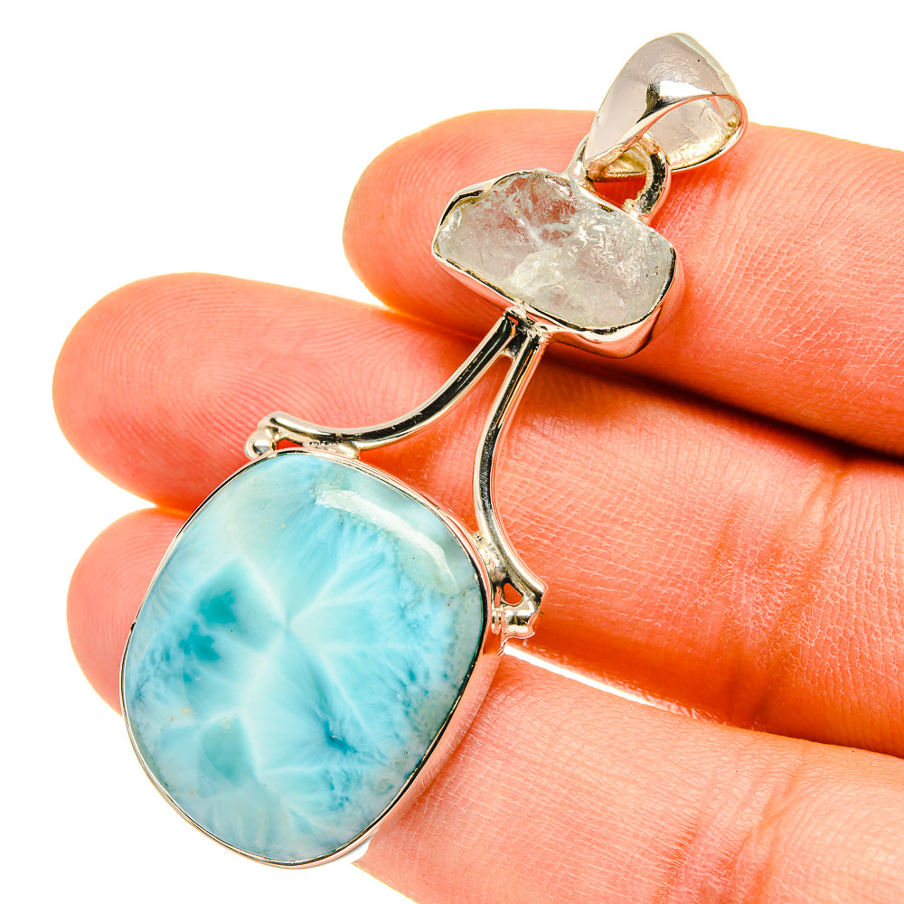 Larimar Pendants handcrafted by Ana Silver Co - PD5165