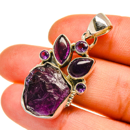 Amethyst Pendants handcrafted by Ana Silver Co - PD5172