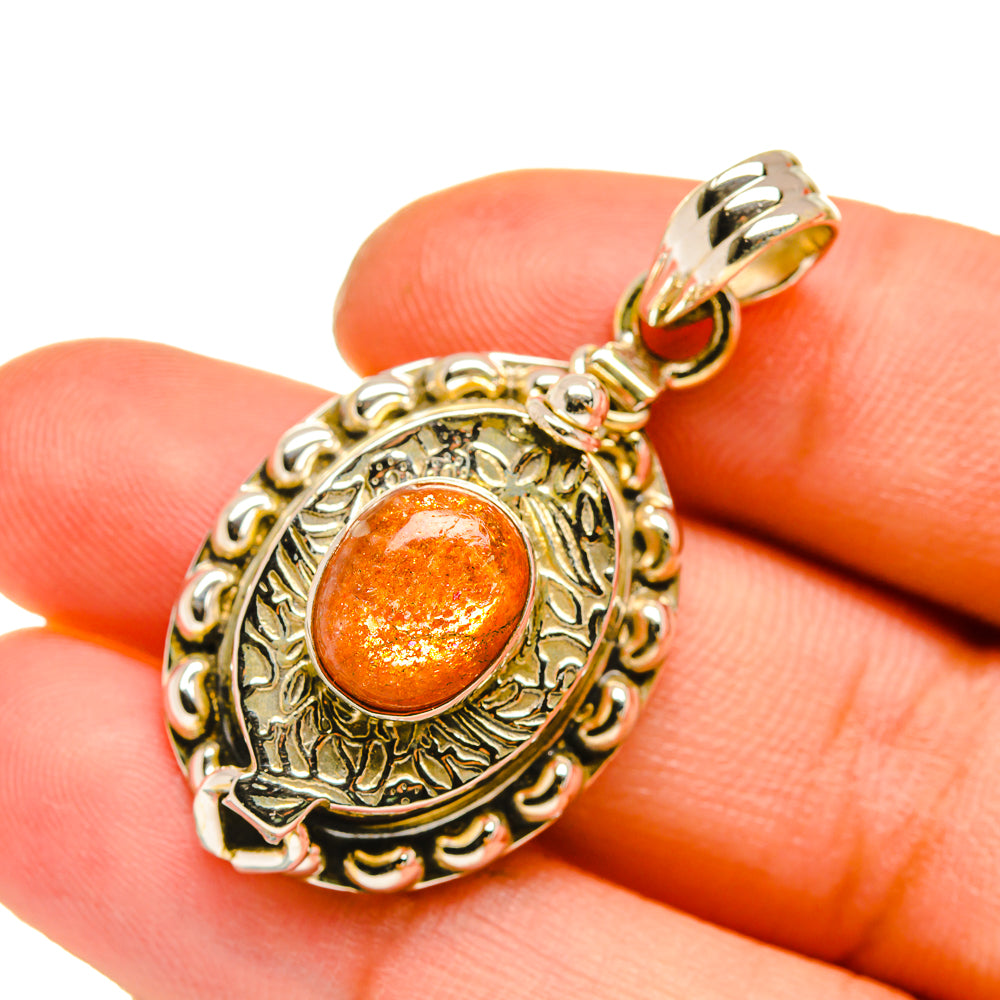 Sunstone Pendants handcrafted by Ana Silver Co - PD5176