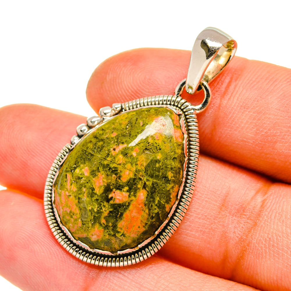 Unakite Pendants handcrafted by Ana Silver Co - PD5184