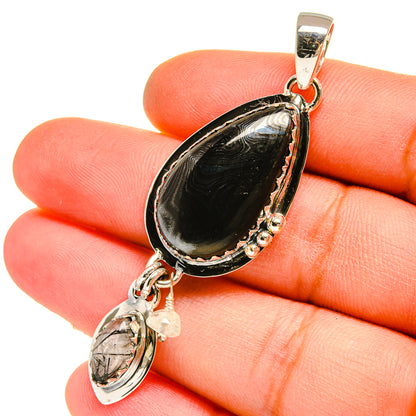 Psilomelane Pendants handcrafted by Ana Silver Co - PD5195