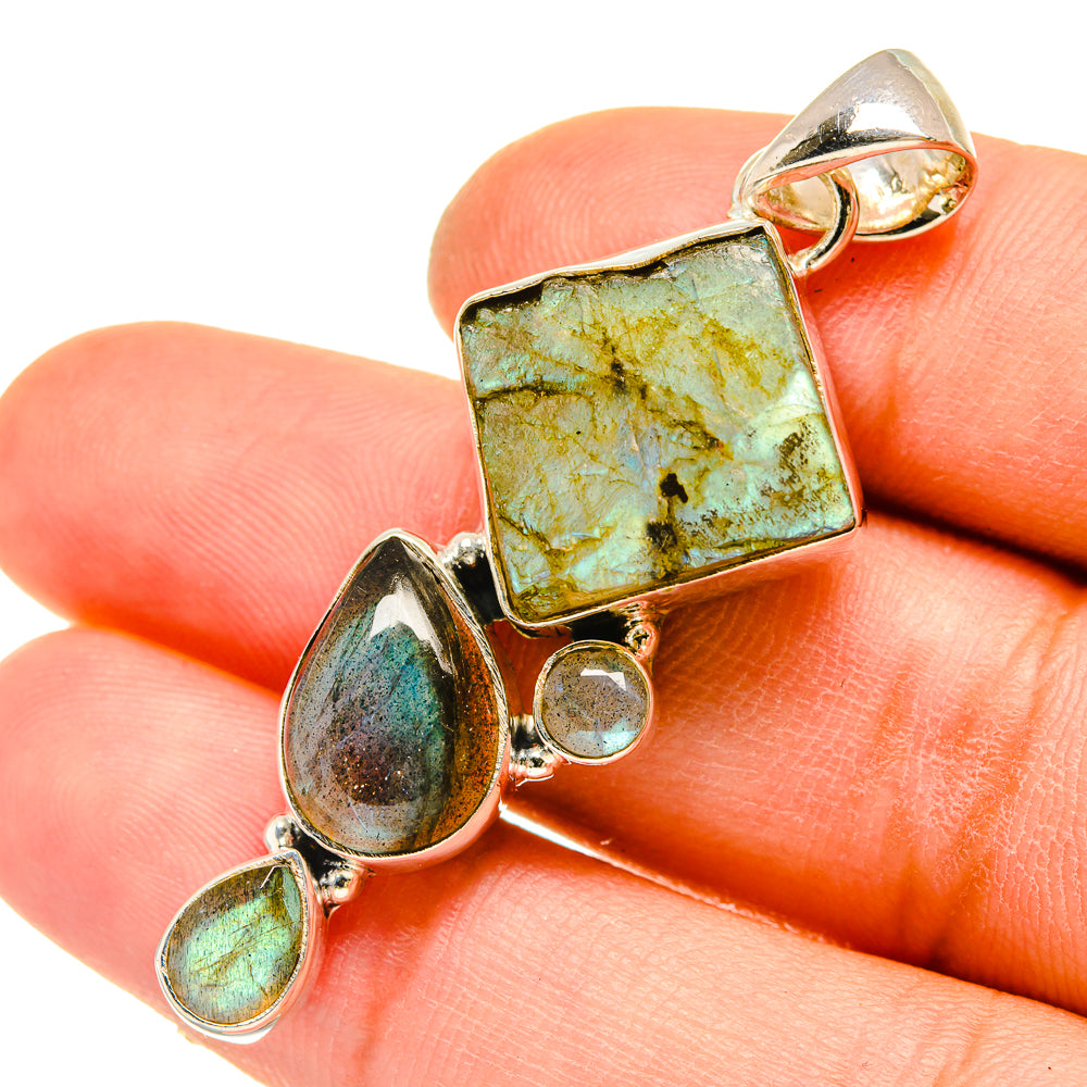 Labradorite Pendants handcrafted by Ana Silver Co - PD5198