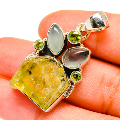 Prehnite Pendants handcrafted by Ana Silver Co - PD5200