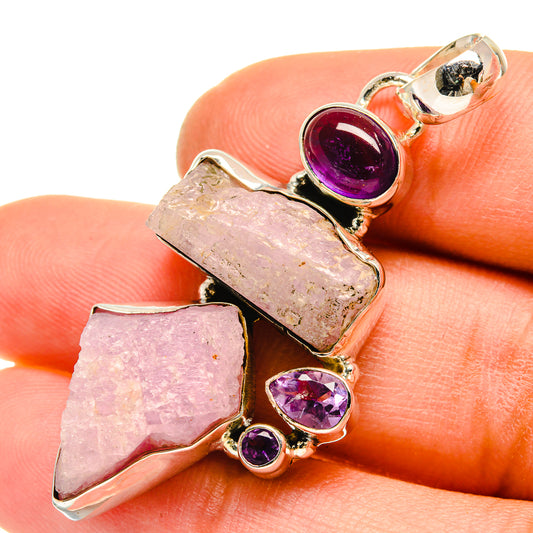 Kunzite Pendants handcrafted by Ana Silver Co - PD5202