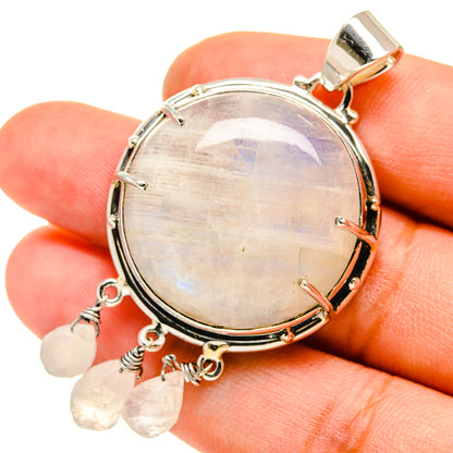 Rainbow Moonstone Pendants handcrafted by Ana Silver Co - PD5206
