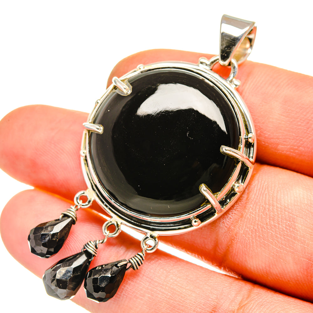 Black Onyx Pendants handcrafted by Ana Silver Co - PD5209