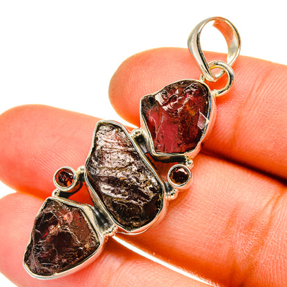 Garnet Pendants handcrafted by Ana Silver Co - PD5210