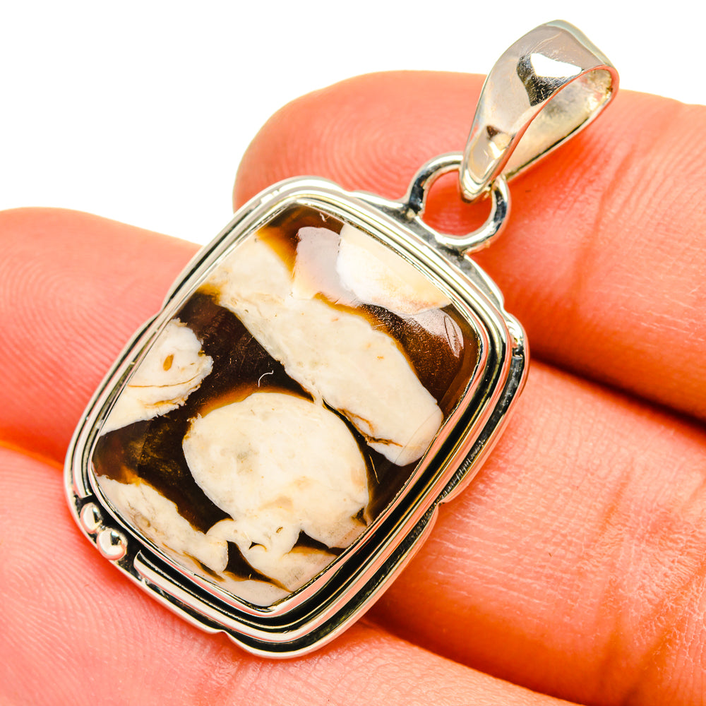 Peanut Wood Jasper Pendants handcrafted by Ana Silver Co - PD5212