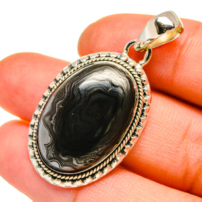 Psilomelane Pendants handcrafted by Ana Silver Co - PD5218