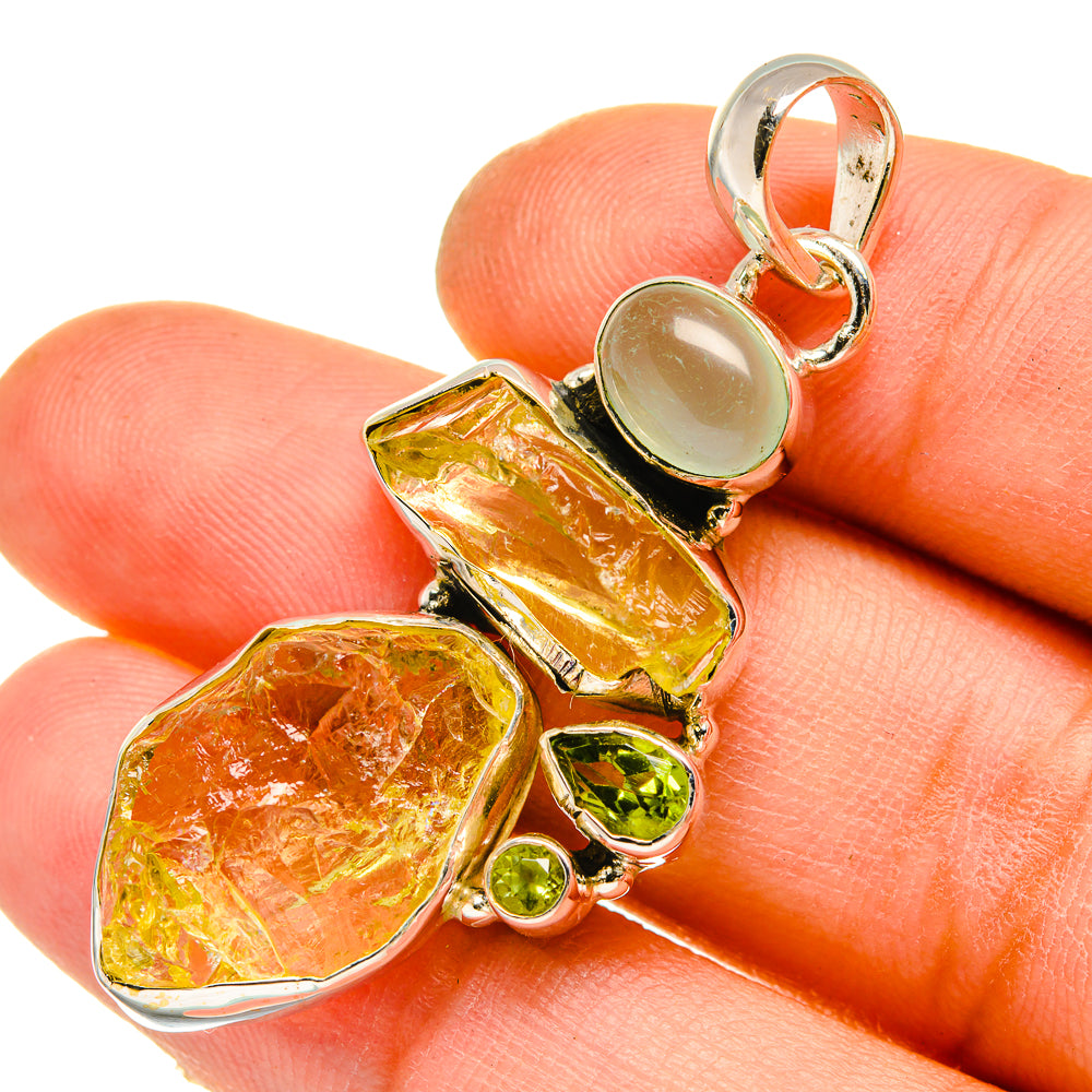 Citrine Pendants handcrafted by Ana Silver Co - PD5220