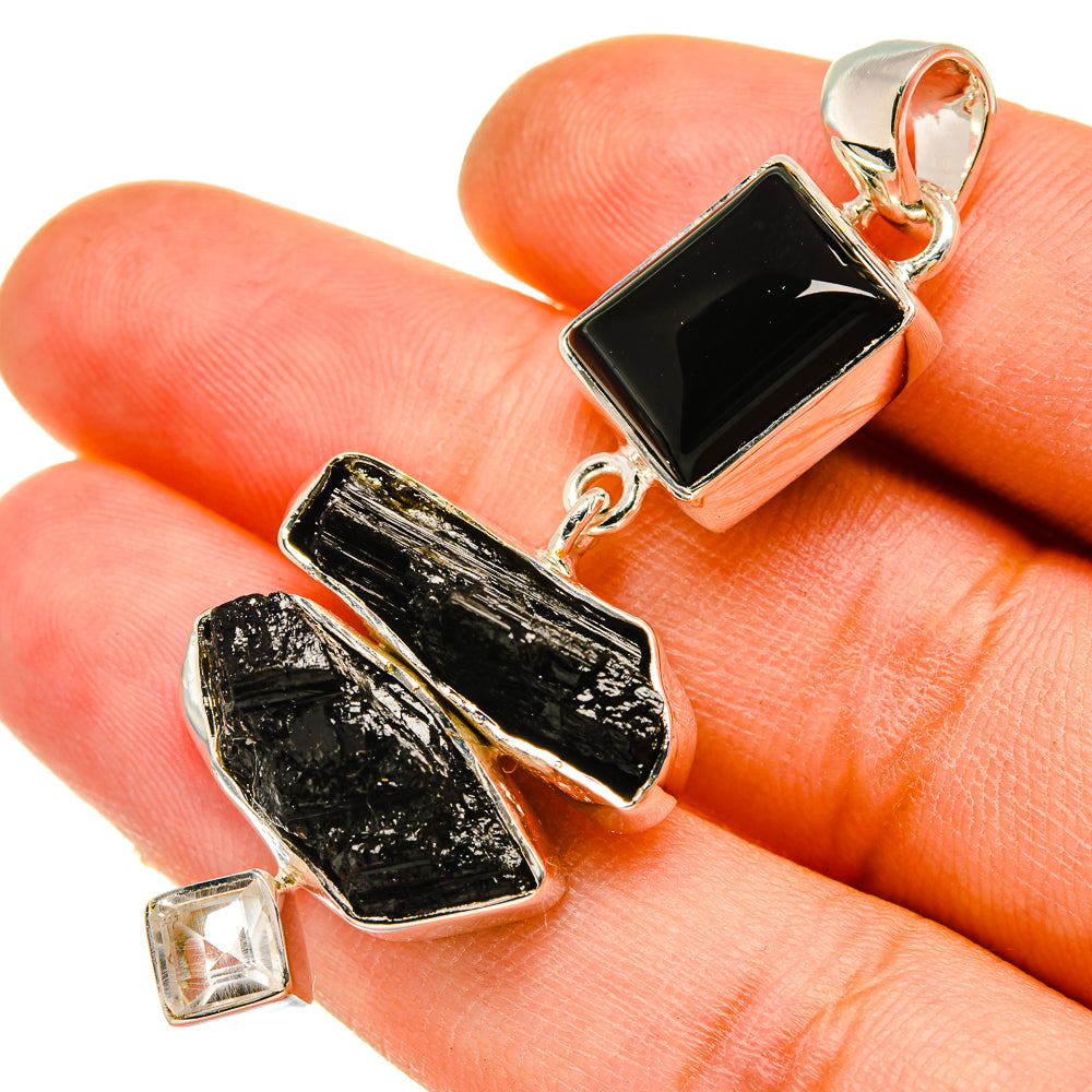 Black Onyx Pendants handcrafted by Ana Silver Co - PD5222