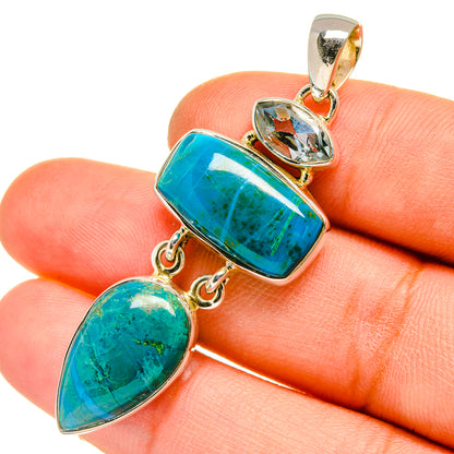 Chrysocolla Pendants handcrafted by Ana Silver Co - PD5235