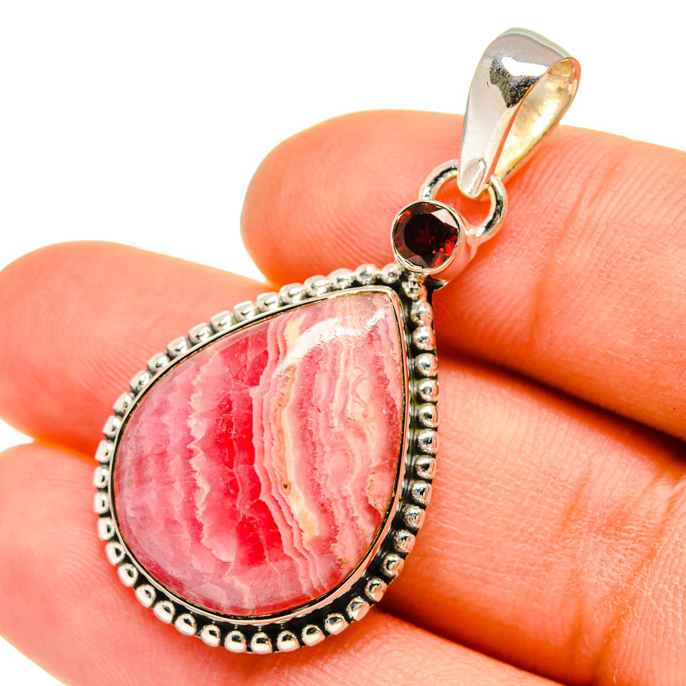 Rhodochrosite Pendants handcrafted by Ana Silver Co - PD5244