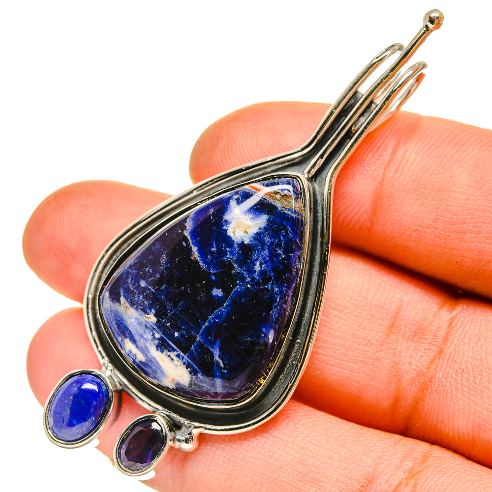 Sodalite Pendants handcrafted by Ana Silver Co - PD5249