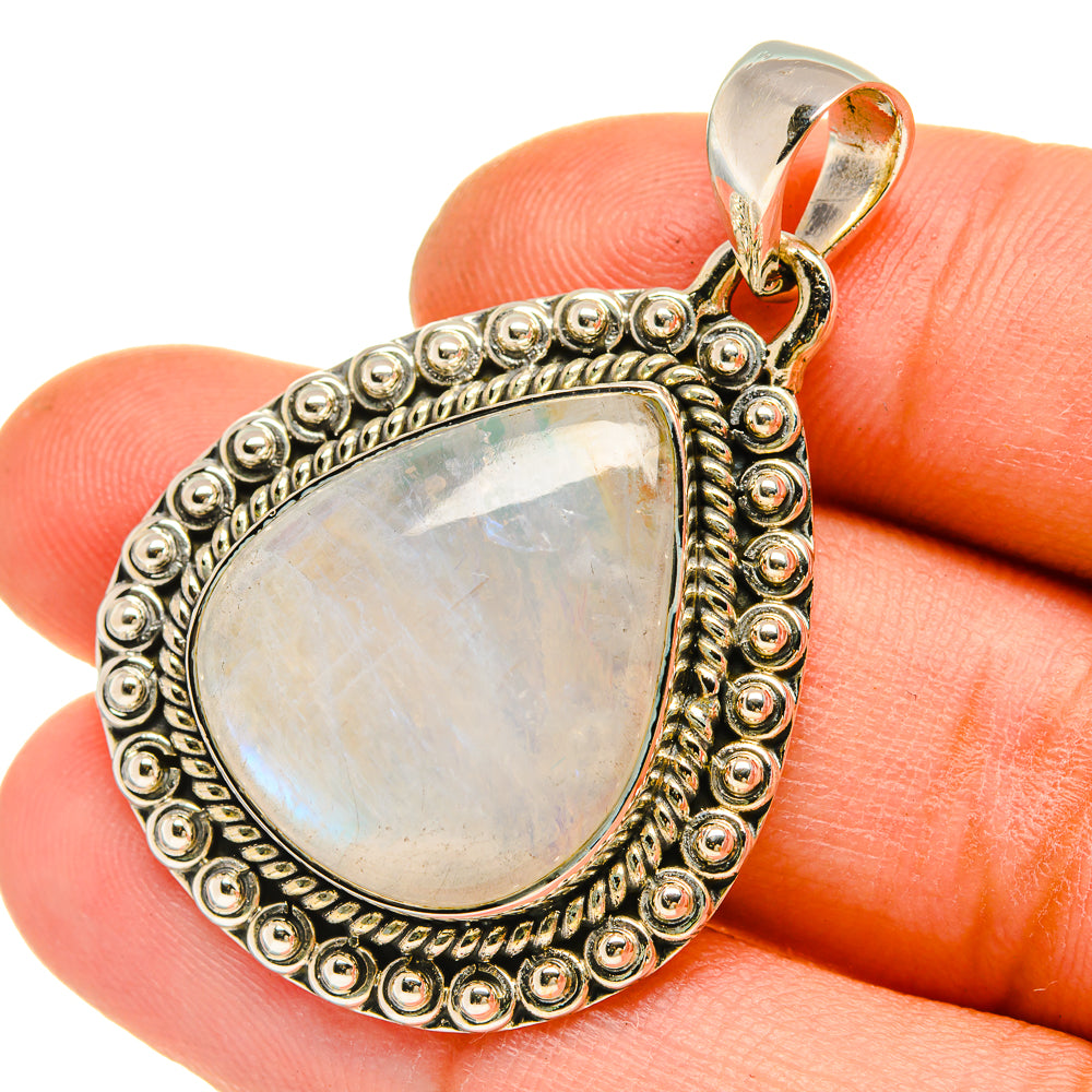 Rainbow Moonstone Pendants handcrafted by Ana Silver Co - PD5251