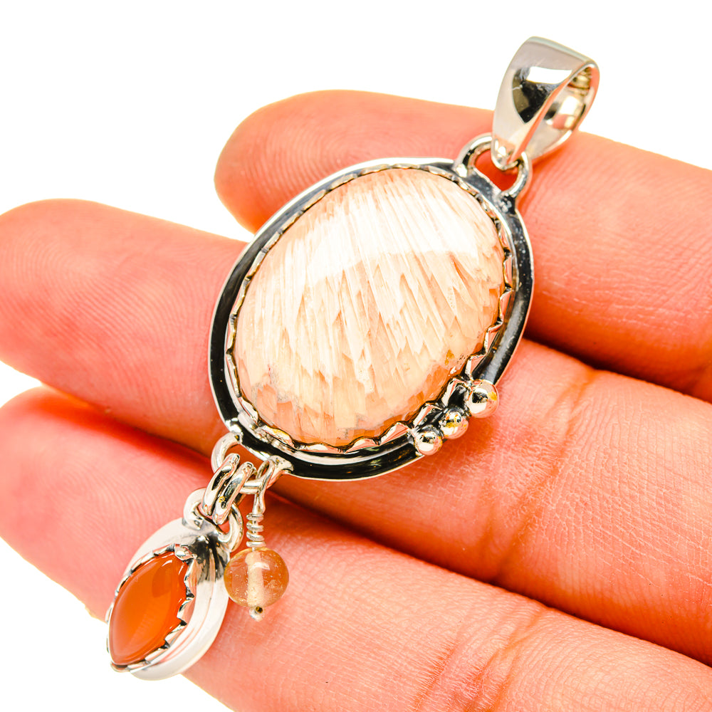 Scolecite Pendants handcrafted by Ana Silver Co - PD5260