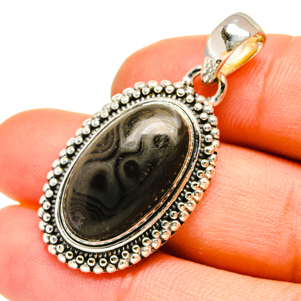 Psilomelane Pendants handcrafted by Ana Silver Co - PD5270