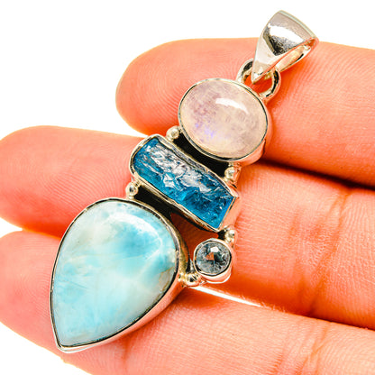 Larimar Pendants handcrafted by Ana Silver Co - PD5276
