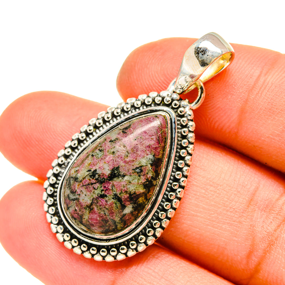 Russian Eudialyte Pendants handcrafted by Ana Silver Co - PD5278