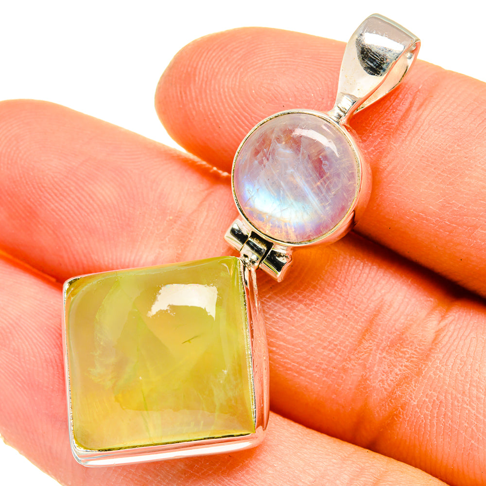 Prehnite Pendants handcrafted by Ana Silver Co - PD5285