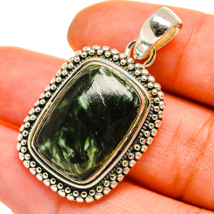 Seraphinite Pendants handcrafted by Ana Silver Co - PD5286