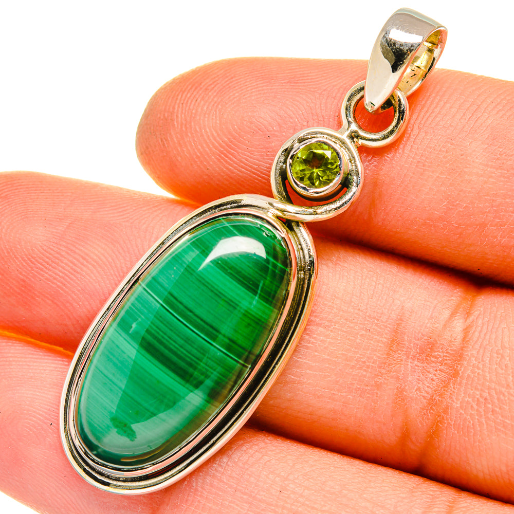 Malachite Pendants handcrafted by Ana Silver Co - PD5287