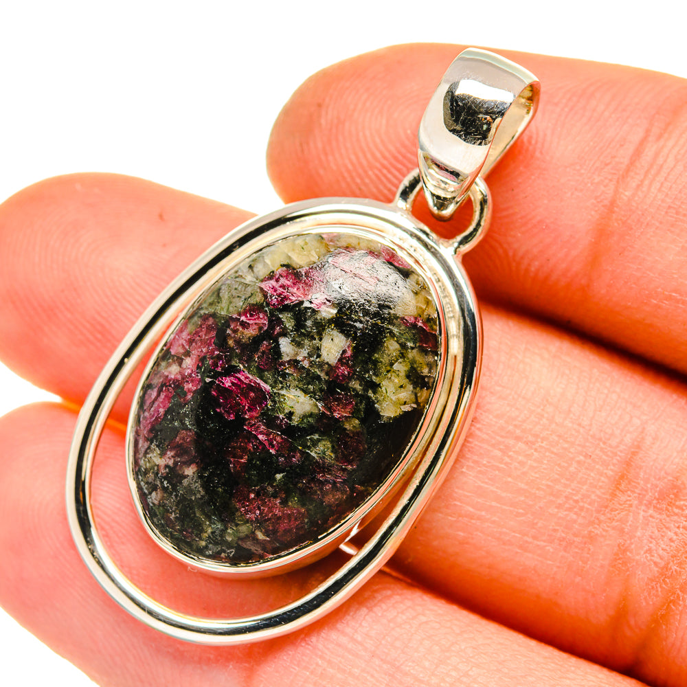 Russian Eudialyte Pendants handcrafted by Ana Silver Co - PD5304