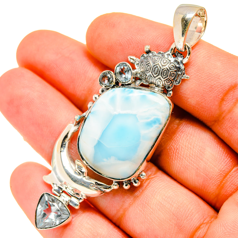 Larimar Pendants handcrafted by Ana Silver Co - PD5309