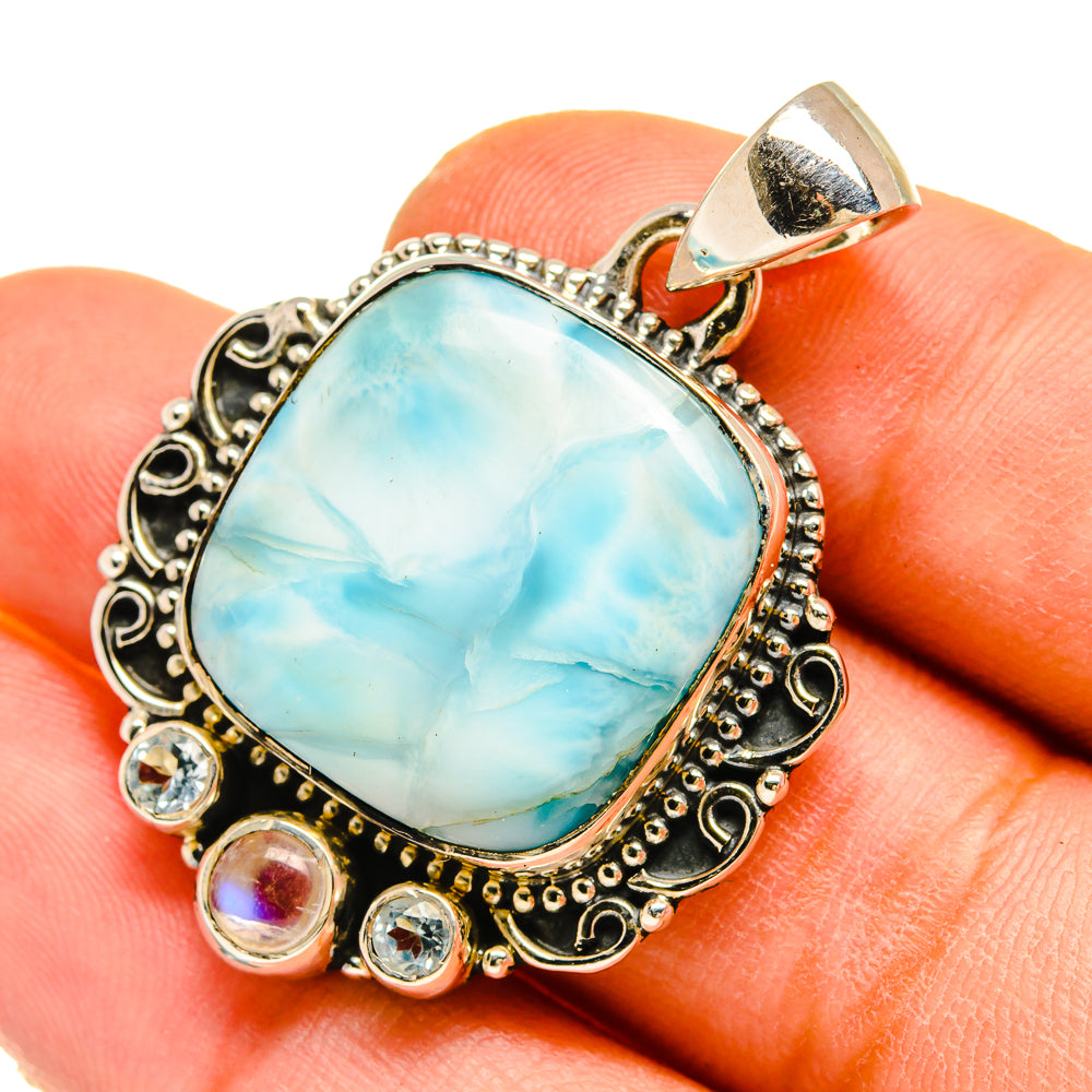 Larimar Pendants handcrafted by Ana Silver Co - PD5313