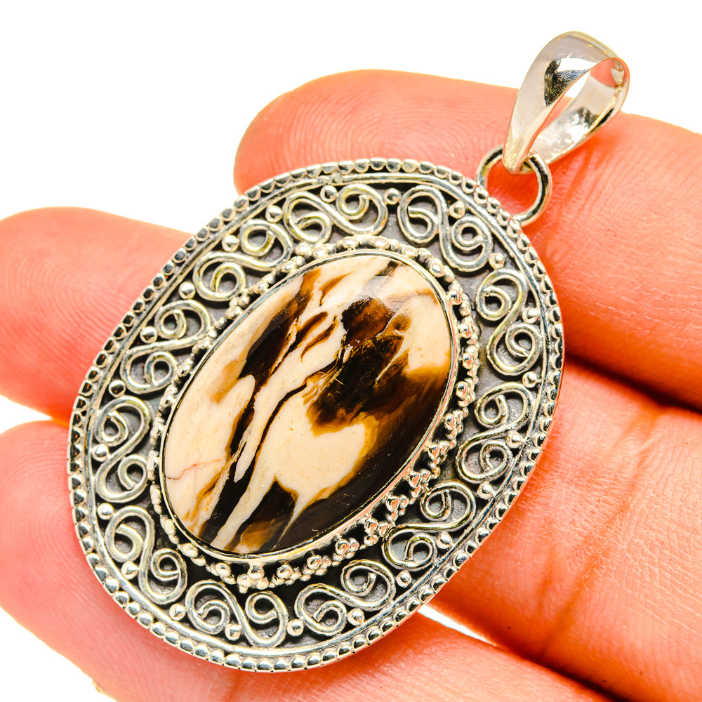 Peanut Wood Jasper Pendants handcrafted by Ana Silver Co - PD5317