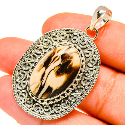 Peanut Wood Jasper Pendants handcrafted by Ana Silver Co - PD5317