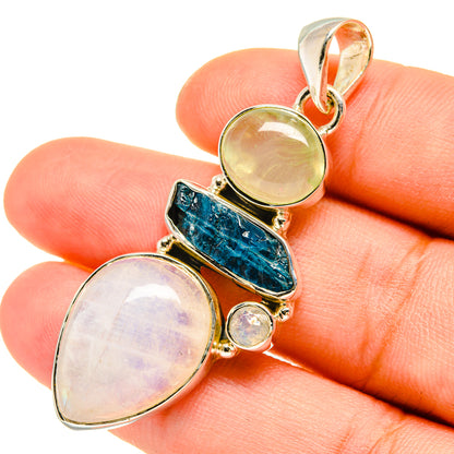 Rainbow Moonstone Pendants handcrafted by Ana Silver Co - PD5330