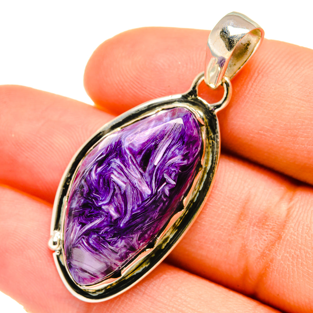 Charoite Pendants handcrafted by Ana Silver Co - PD5333