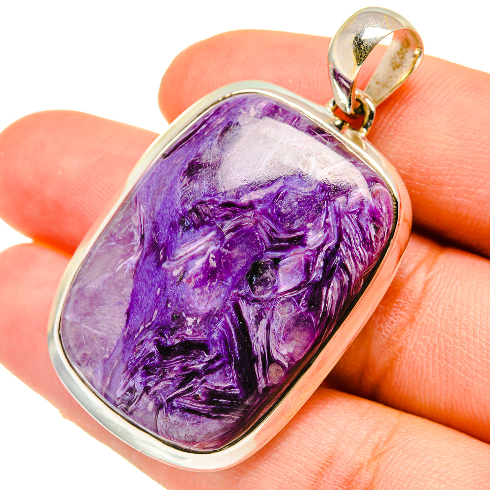 Charoite Pendants handcrafted by Ana Silver Co - PD5339