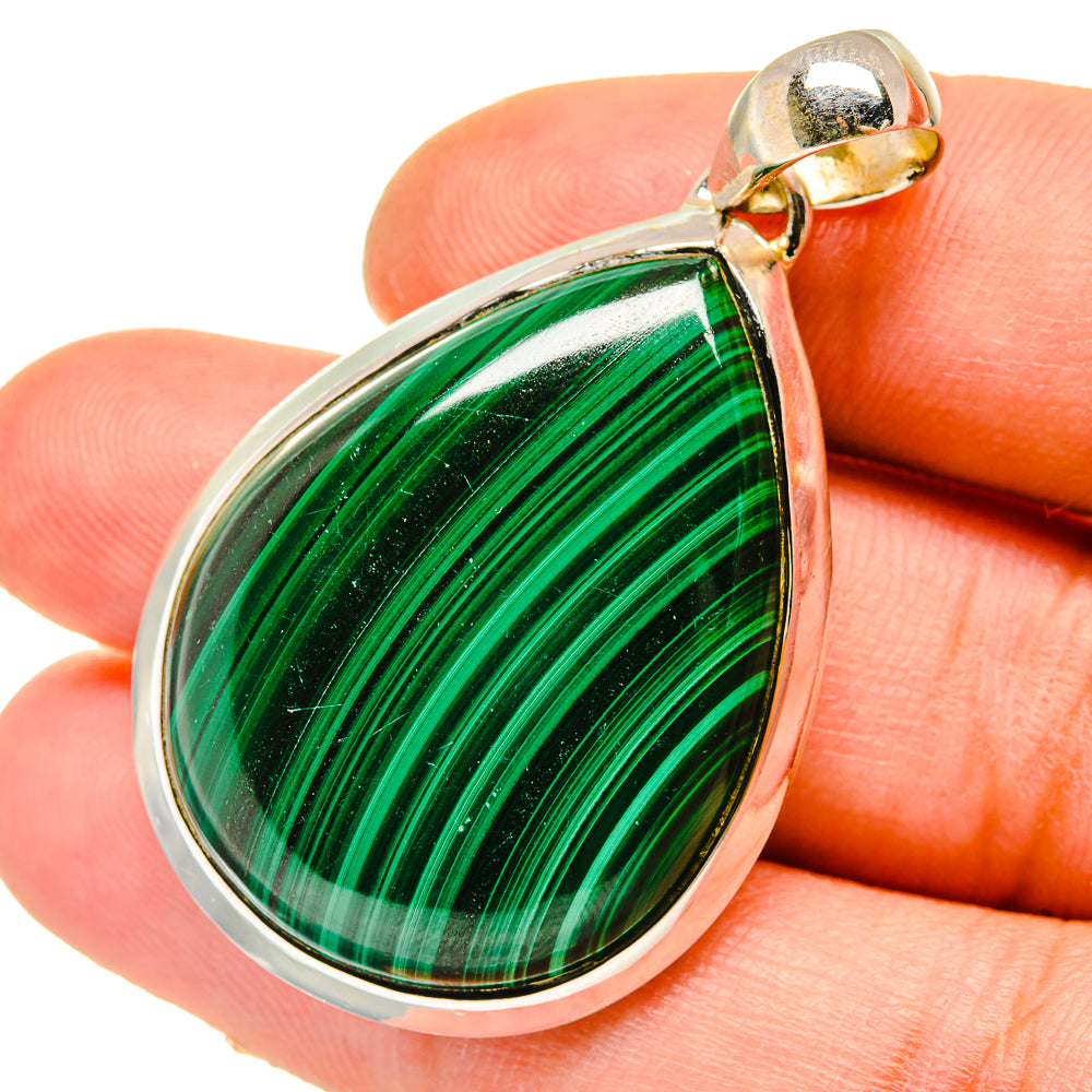 Malachite Pendants handcrafted by Ana Silver Co - PD5341