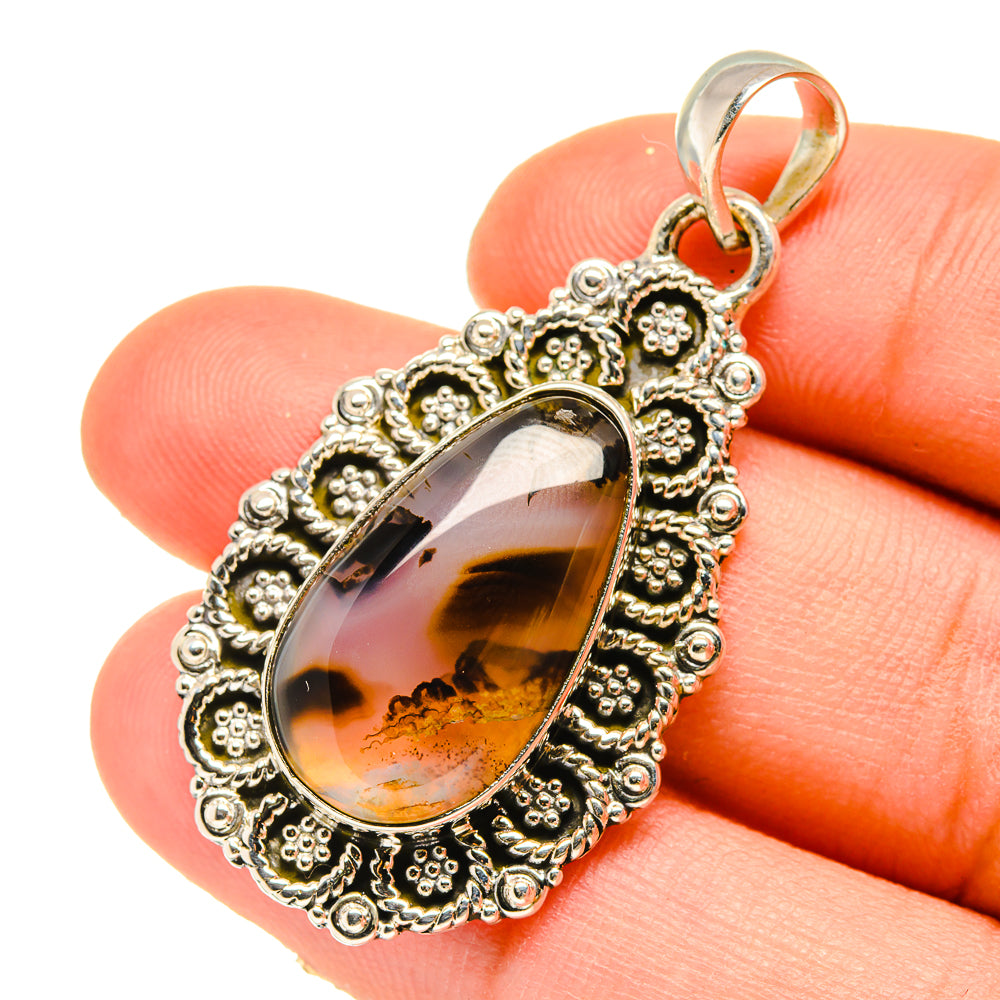 Montana Agate Pendants handcrafted by Ana Silver Co - PD5346