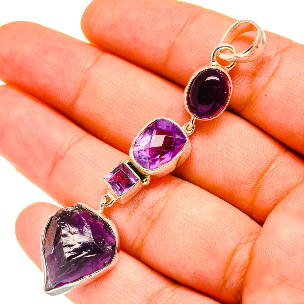 Amethyst Pendants handcrafted by Ana Silver Co - PD5355