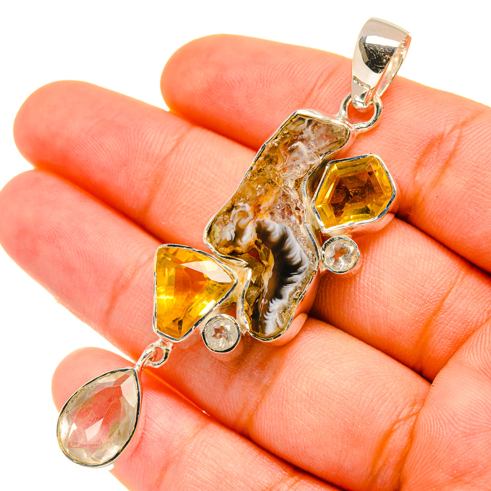 Occo Geode Pendants handcrafted by Ana Silver Co - PD5357