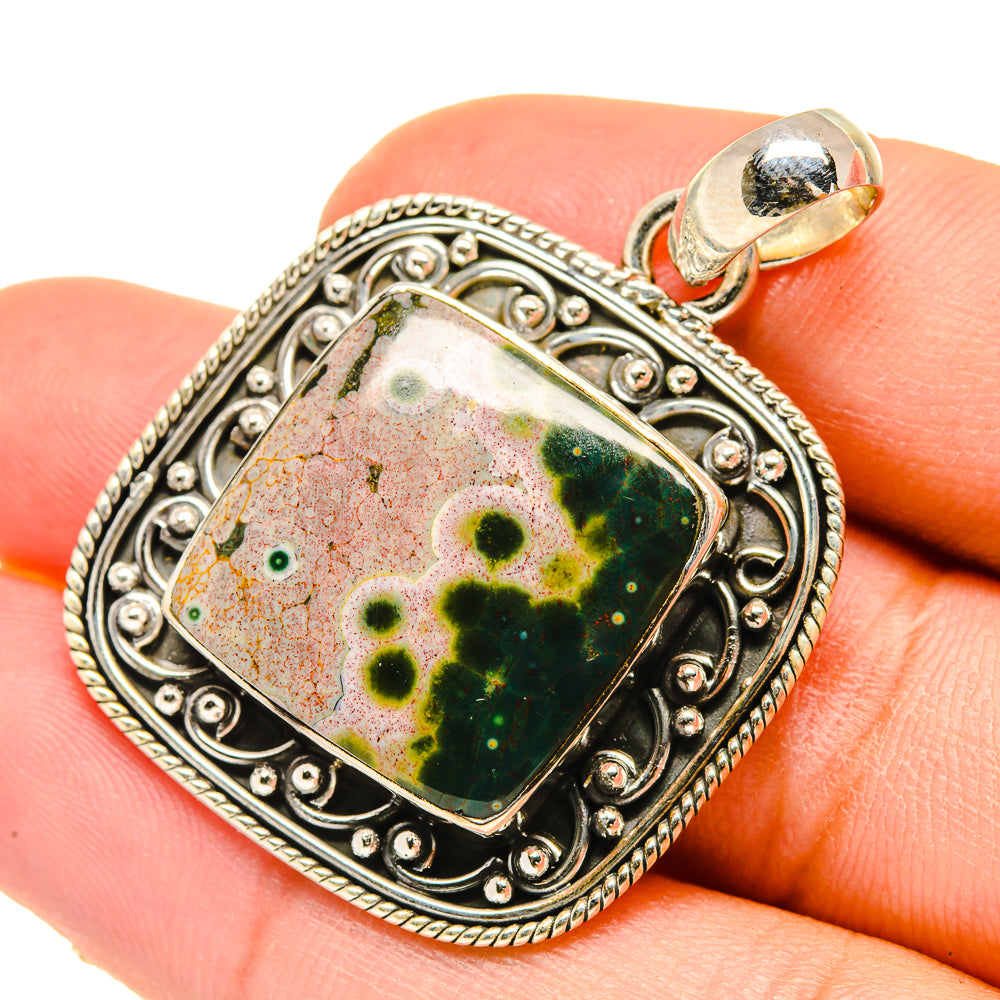Ocean Jasper Pendants handcrafted by Ana Silver Co - PD5363