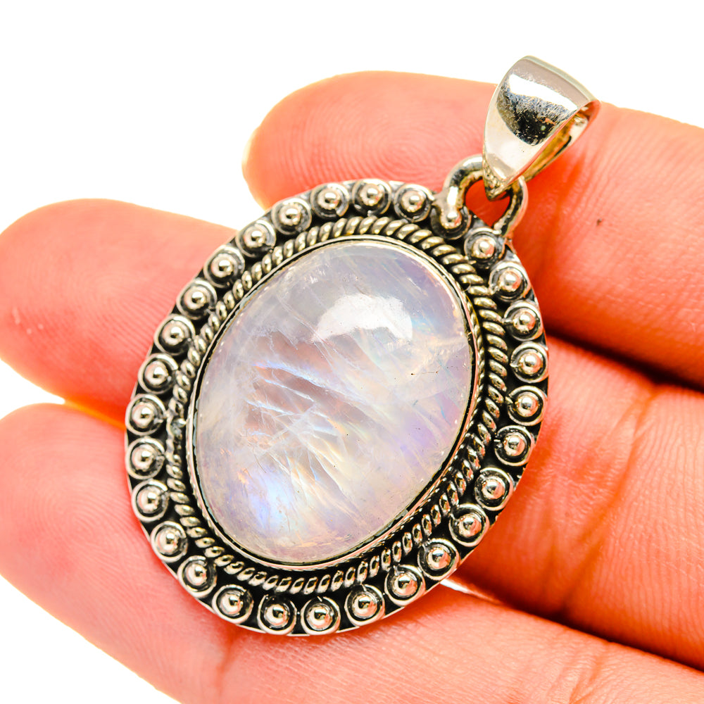 Rainbow Moonstone Pendants handcrafted by Ana Silver Co - PD5367