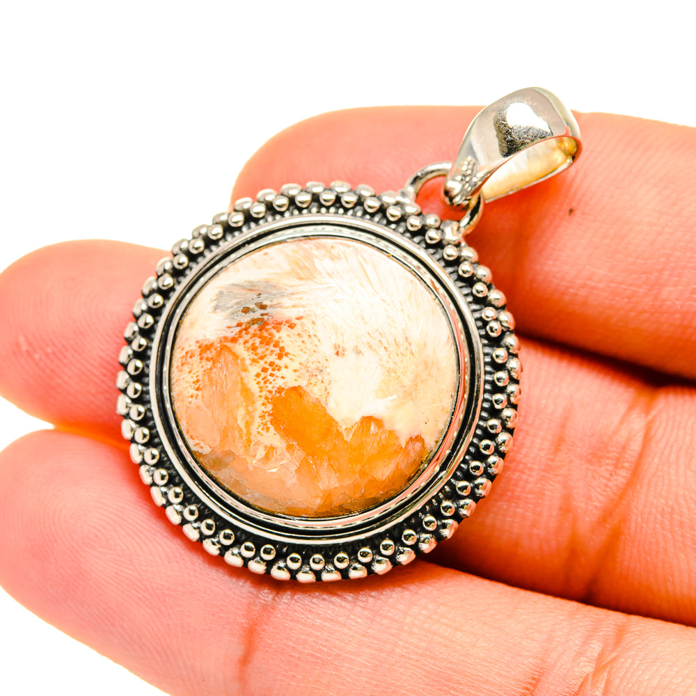 Scolecite Pendants handcrafted by Ana Silver Co - PD5368